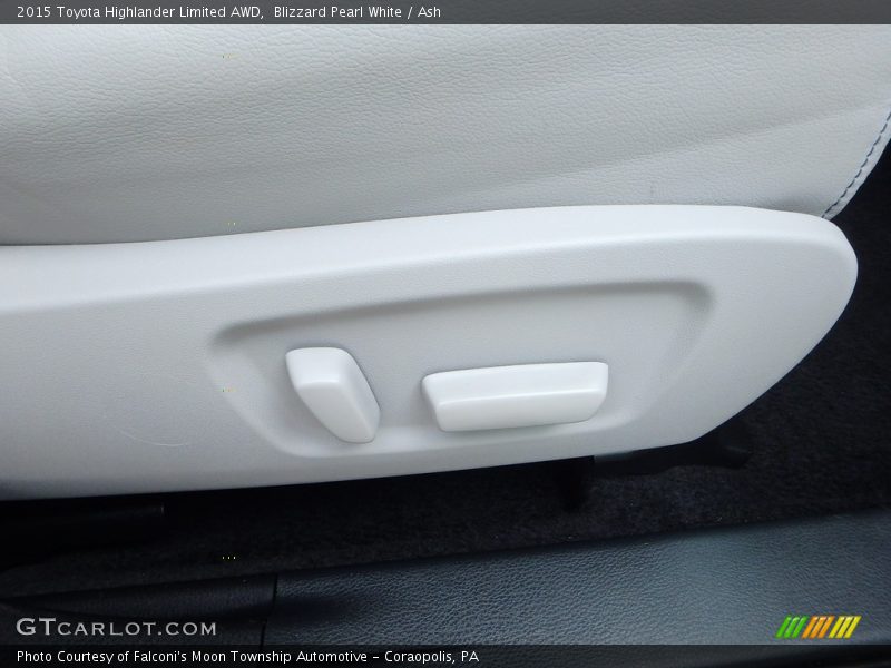 Blizzard Pearl White / Ash 2015 Toyota Highlander Limited AWD