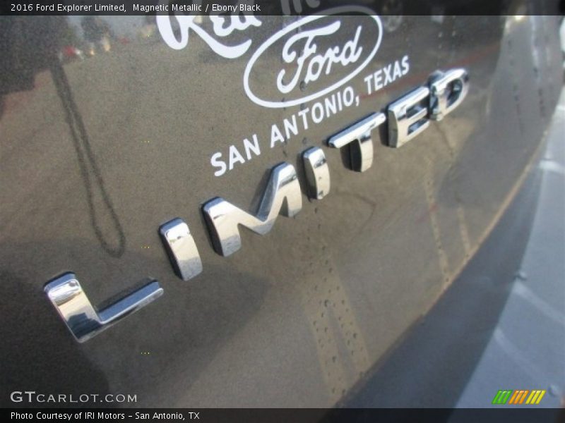 Magnetic Metallic / Ebony Black 2016 Ford Explorer Limited
