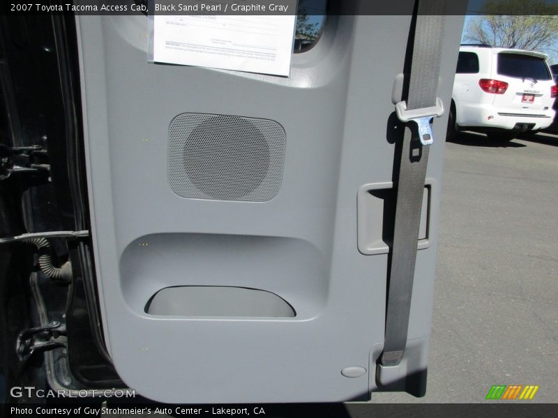 Black Sand Pearl / Graphite Gray 2007 Toyota Tacoma Access Cab