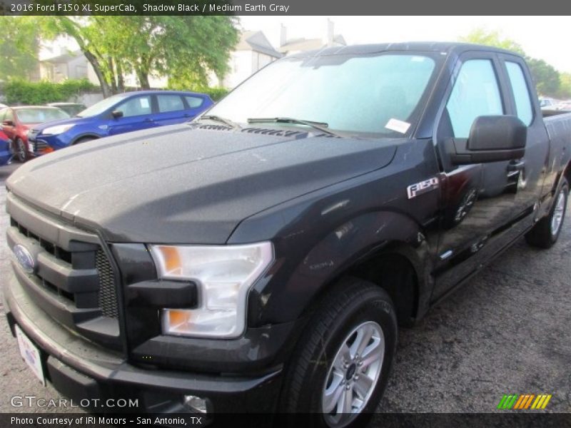 Shadow Black / Medium Earth Gray 2016 Ford F150 XL SuperCab