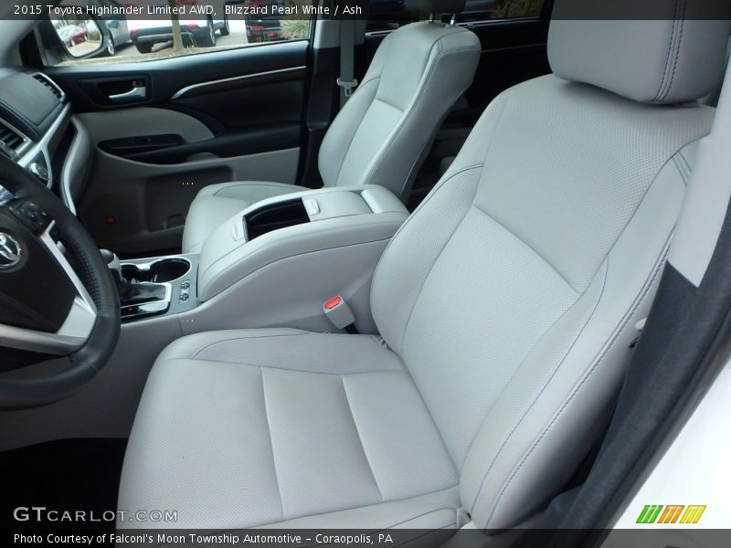 Blizzard Pearl White / Ash 2015 Toyota Highlander Limited AWD