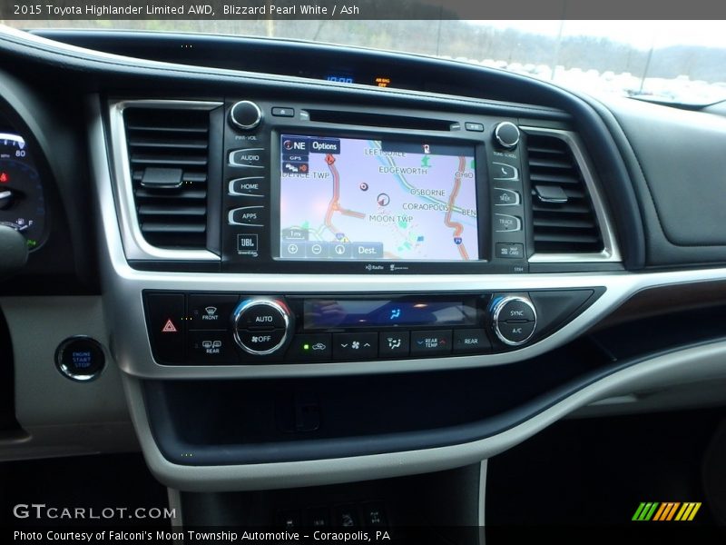 Blizzard Pearl White / Ash 2015 Toyota Highlander Limited AWD