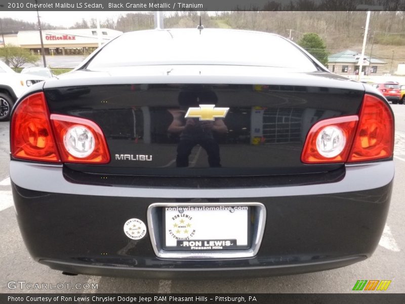 Black Granite Metallic / Titanium 2010 Chevrolet Malibu LS Sedan