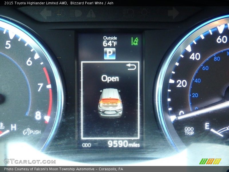 Blizzard Pearl White / Ash 2015 Toyota Highlander Limited AWD