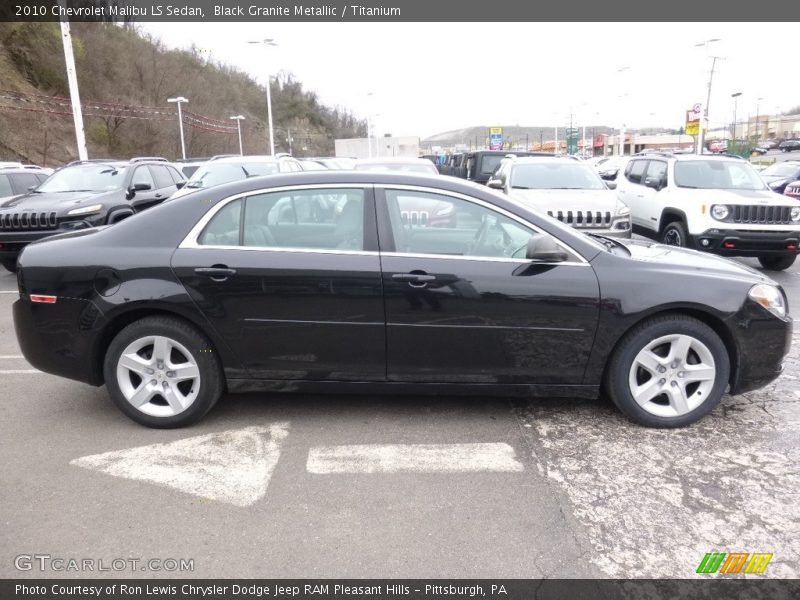 Black Granite Metallic / Titanium 2010 Chevrolet Malibu LS Sedan
