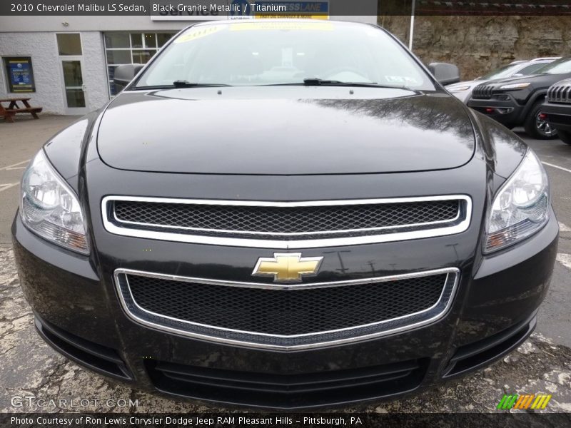 Black Granite Metallic / Titanium 2010 Chevrolet Malibu LS Sedan