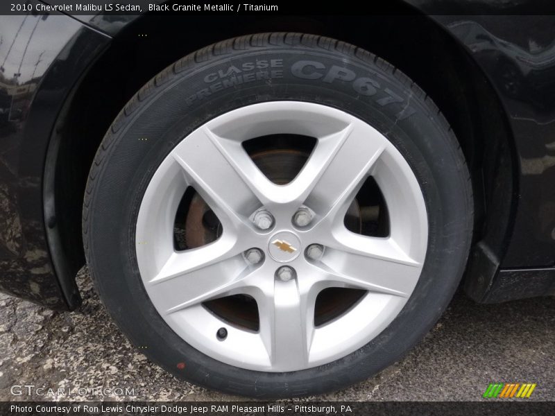 Black Granite Metallic / Titanium 2010 Chevrolet Malibu LS Sedan