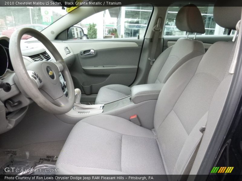 Black Granite Metallic / Titanium 2010 Chevrolet Malibu LS Sedan