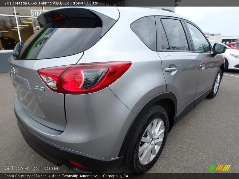 Liquid Silver / Black 2013 Mazda CX-5 Touring AWD