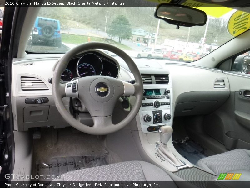 Black Granite Metallic / Titanium 2010 Chevrolet Malibu LS Sedan