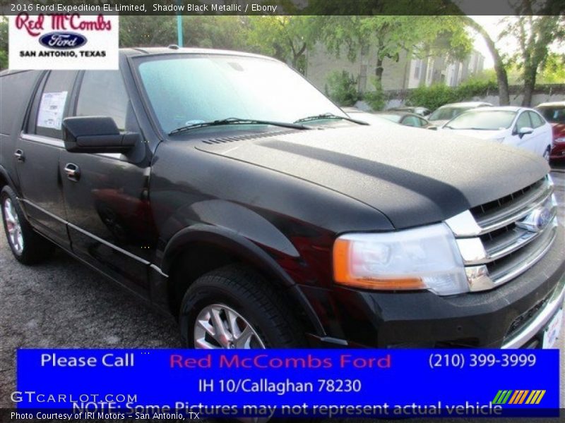 Shadow Black Metallic / Ebony 2016 Ford Expedition EL Limited