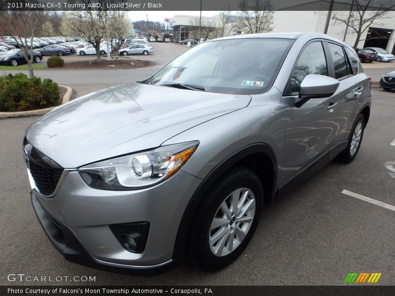 Liquid Silver / Black 2013 Mazda CX-5 Touring AWD