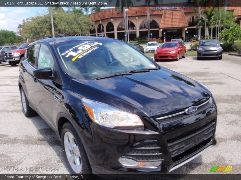 Shadow Black / Medium Light Stone 2016 Ford Escape SE