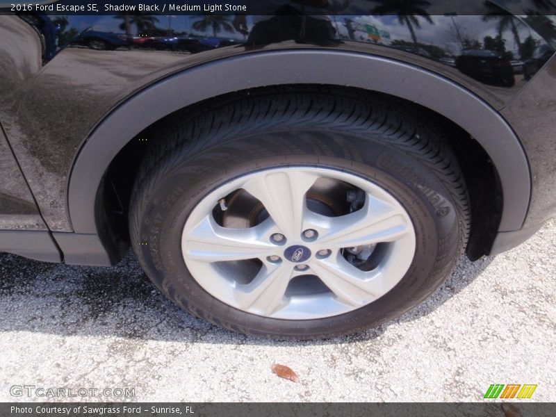 Shadow Black / Medium Light Stone 2016 Ford Escape SE