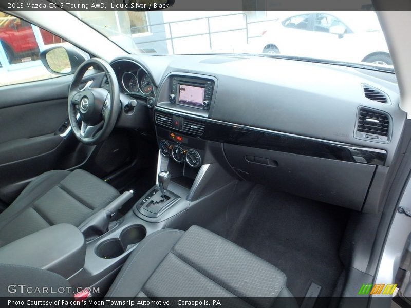 Liquid Silver / Black 2013 Mazda CX-5 Touring AWD
