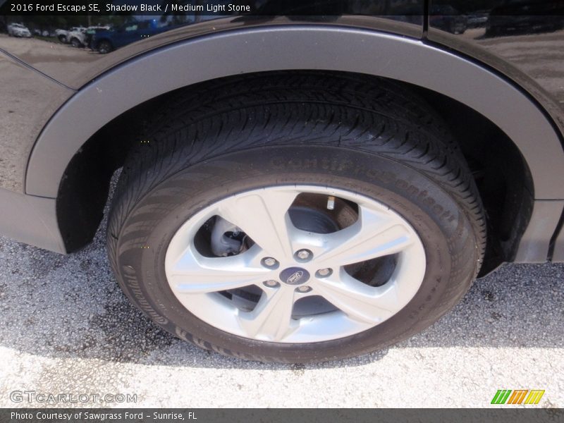 Shadow Black / Medium Light Stone 2016 Ford Escape SE