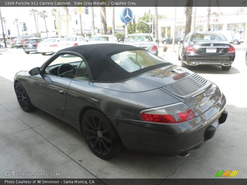 Slate Grey Metallic / Graphite Grey 1999 Porsche 911 Carrera Cabriolet