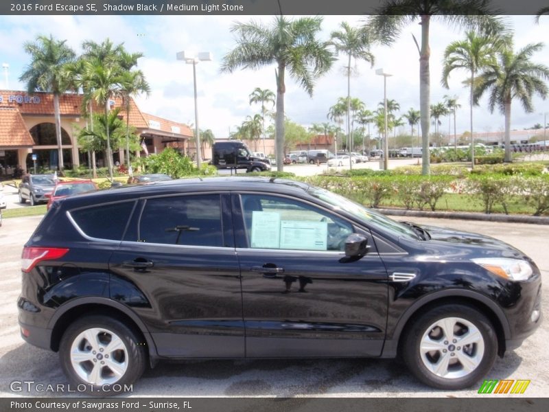 Shadow Black / Medium Light Stone 2016 Ford Escape SE
