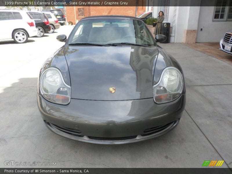 Slate Grey Metallic / Graphite Grey 1999 Porsche 911 Carrera Cabriolet