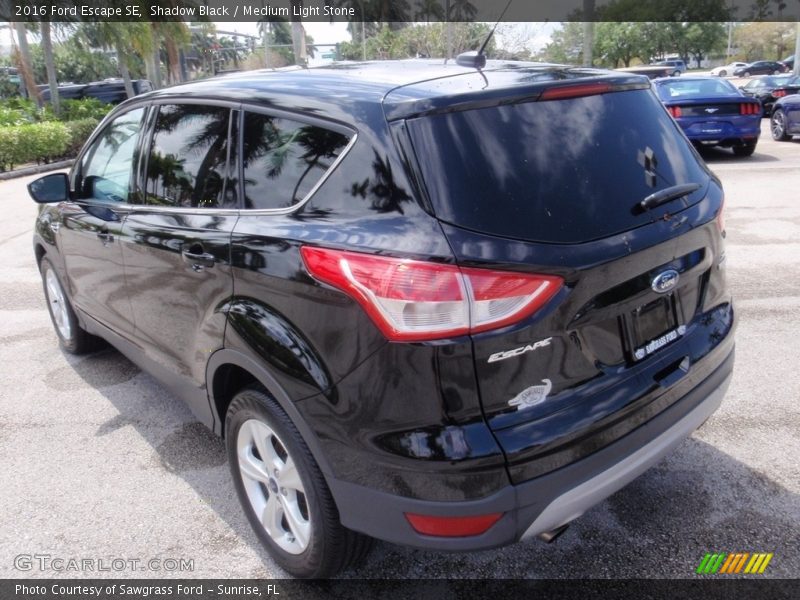 Shadow Black / Medium Light Stone 2016 Ford Escape SE