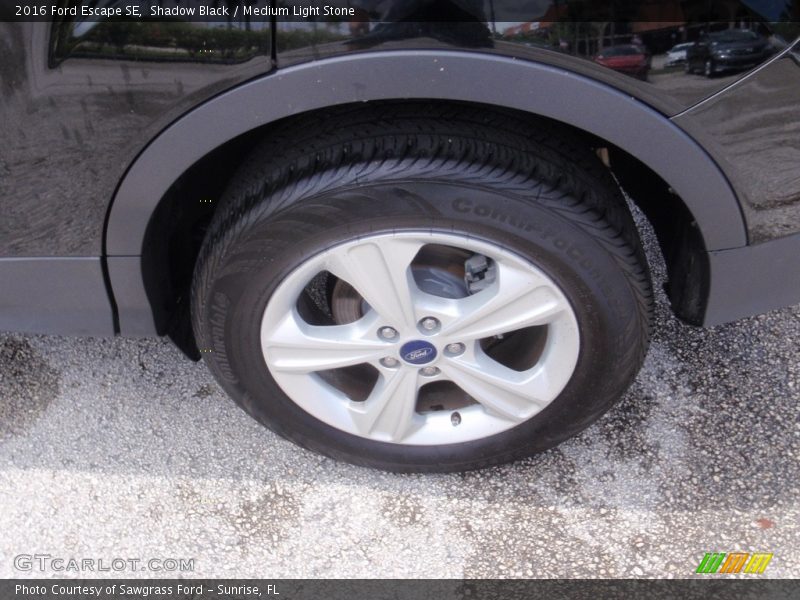 Shadow Black / Medium Light Stone 2016 Ford Escape SE