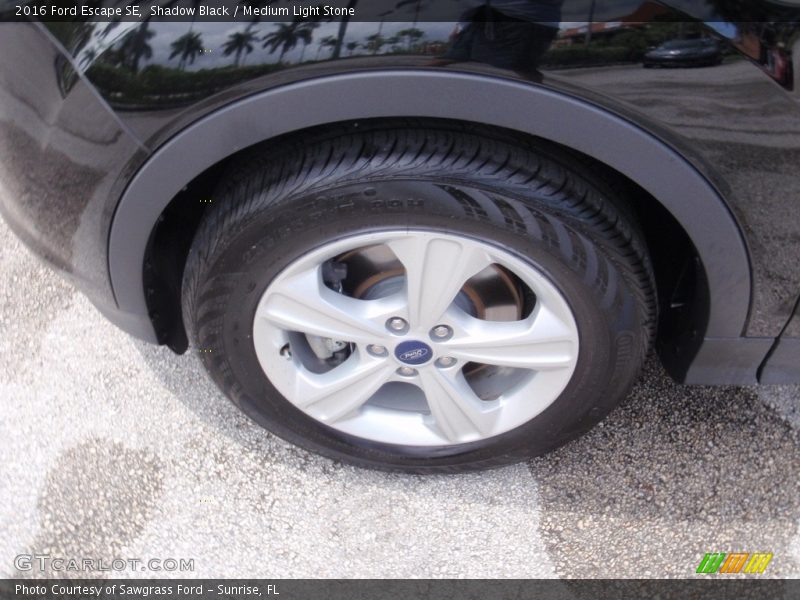 Shadow Black / Medium Light Stone 2016 Ford Escape SE