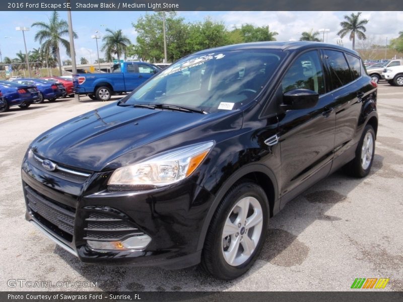 Shadow Black / Medium Light Stone 2016 Ford Escape SE