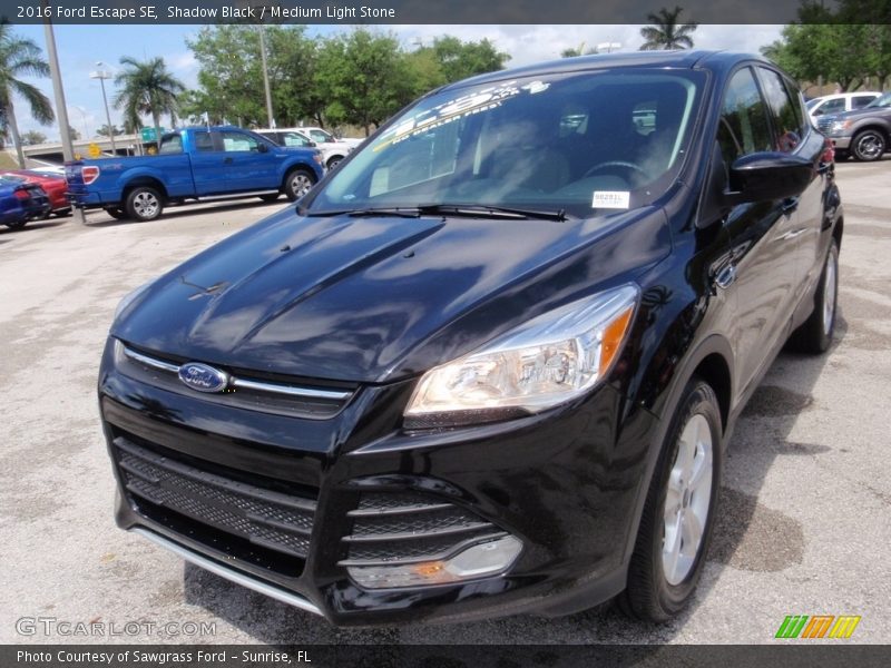 Shadow Black / Medium Light Stone 2016 Ford Escape SE