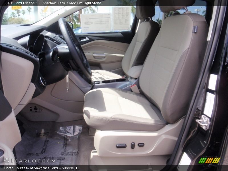 Shadow Black / Medium Light Stone 2016 Ford Escape SE