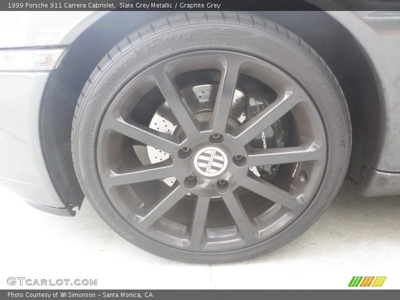 Slate Grey Metallic / Graphite Grey 1999 Porsche 911 Carrera Cabriolet