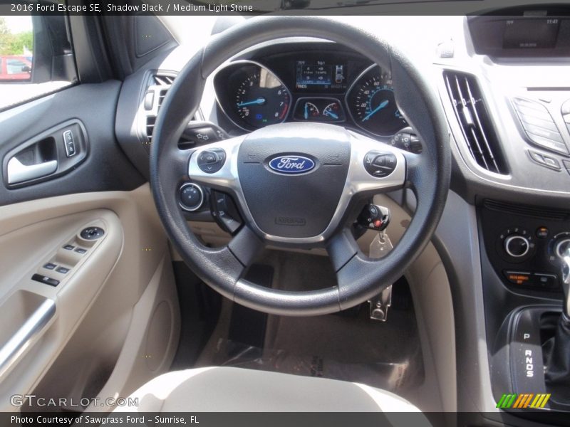 Shadow Black / Medium Light Stone 2016 Ford Escape SE