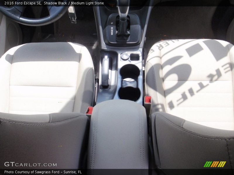 Shadow Black / Medium Light Stone 2016 Ford Escape SE
