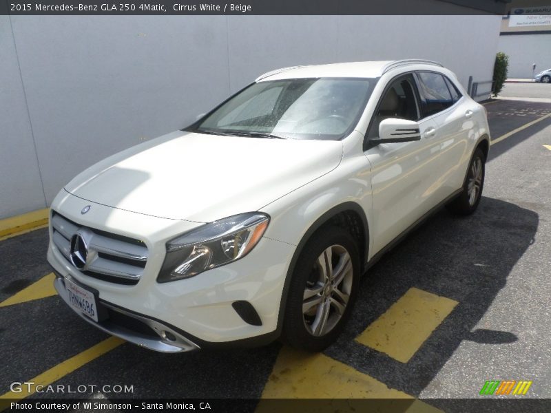 Cirrus White / Beige 2015 Mercedes-Benz GLA 250 4Matic