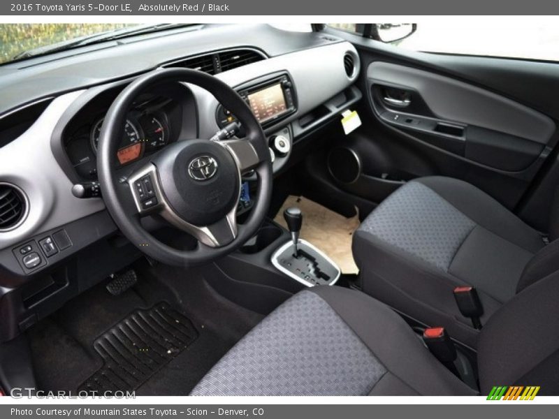 Absolutely Red / Black 2016 Toyota Yaris 5-Door LE