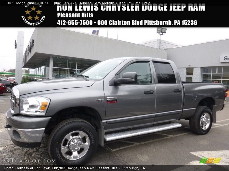 Mineral Gray Metallic / Medium Slate Gray 2007 Dodge Ram 2500 SLT Quad Cab 4x4