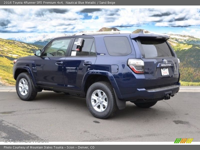 Nautical Blue Metallic / Sand Beige 2016 Toyota 4Runner SR5 Premium 4x4