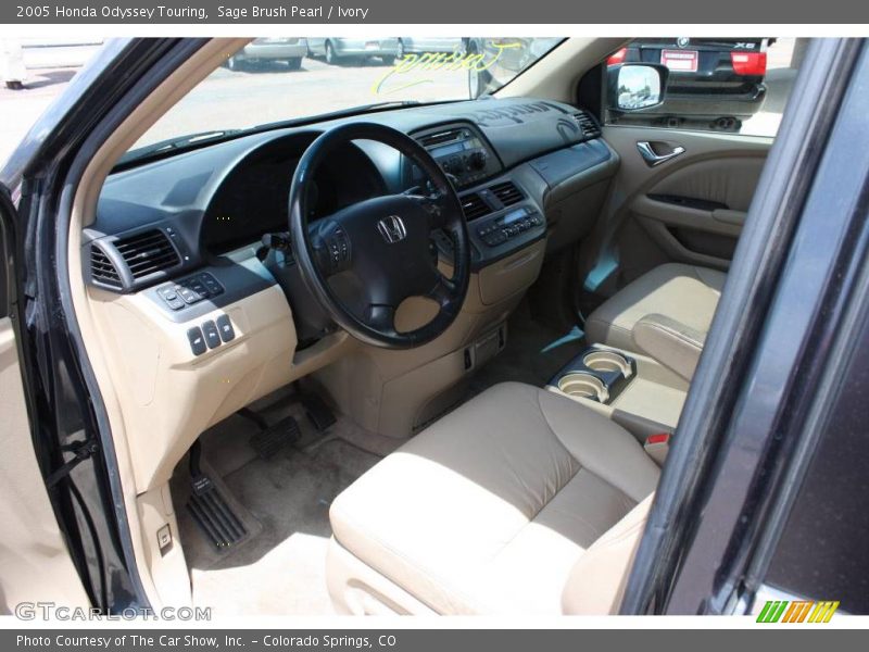 Sage Brush Pearl / Ivory 2005 Honda Odyssey Touring