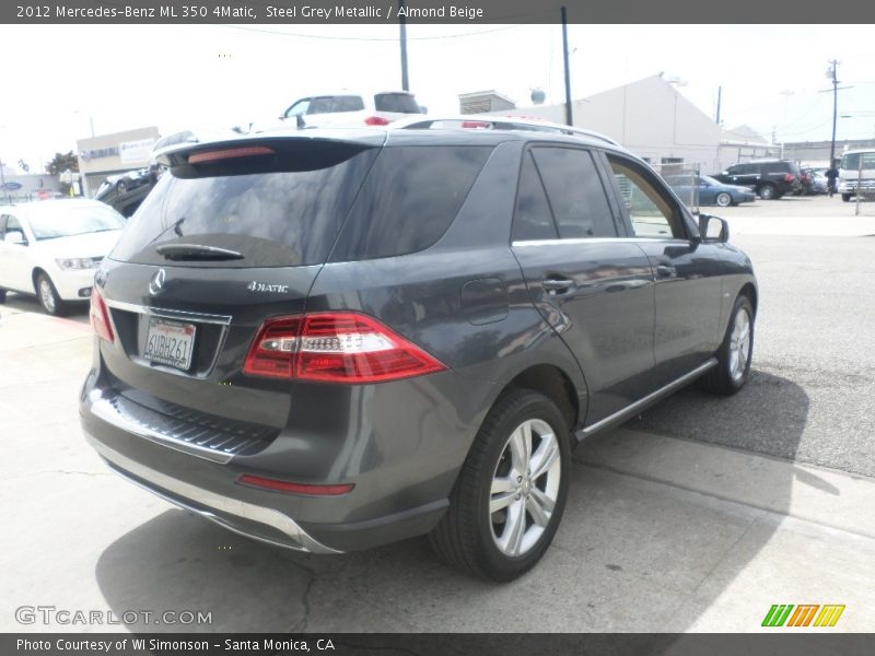 Steel Grey Metallic / Almond Beige 2012 Mercedes-Benz ML 350 4Matic