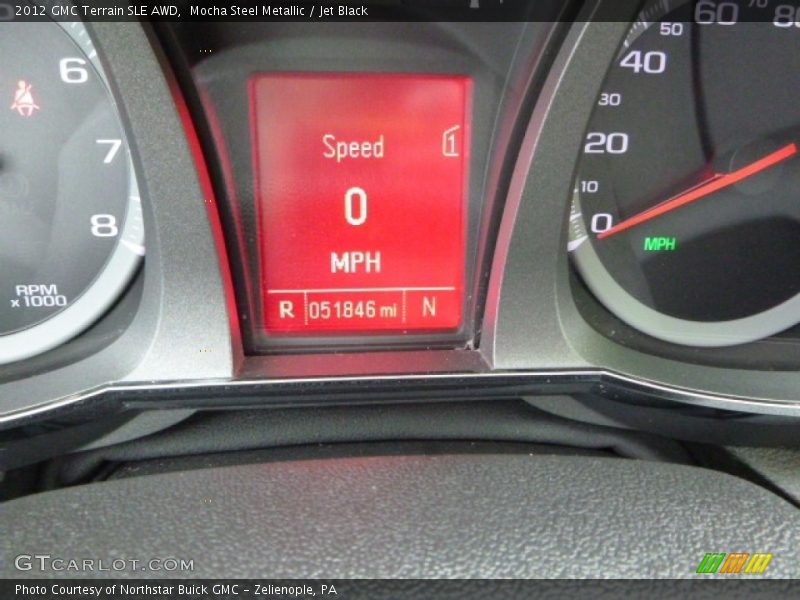 Mocha Steel Metallic / Jet Black 2012 GMC Terrain SLE AWD