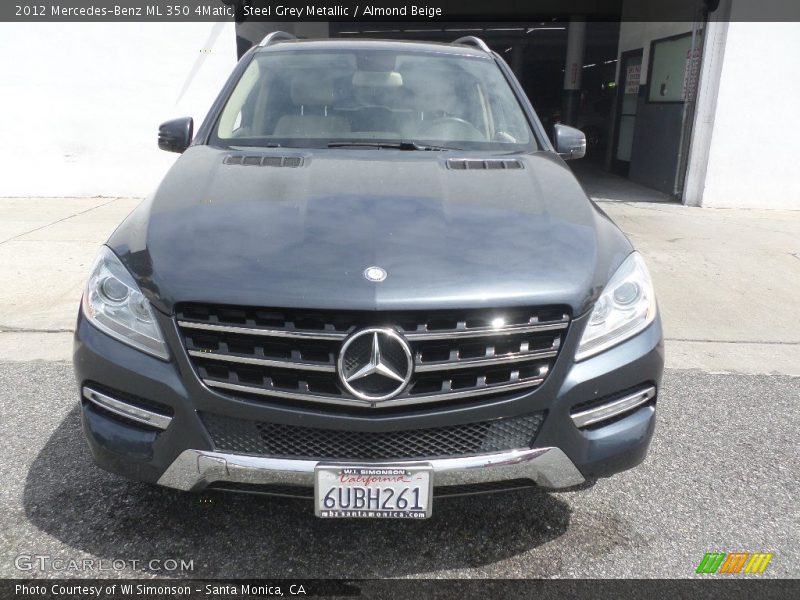 Steel Grey Metallic / Almond Beige 2012 Mercedes-Benz ML 350 4Matic