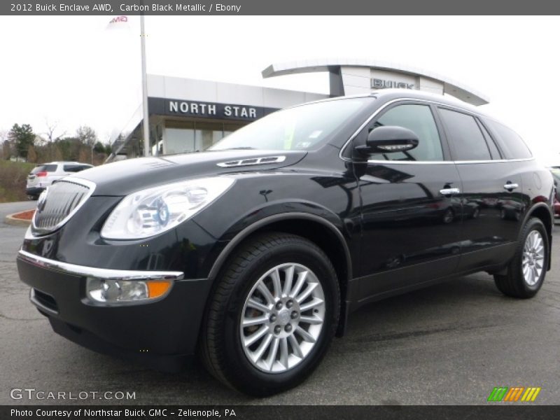 Carbon Black Metallic / Ebony 2012 Buick Enclave AWD