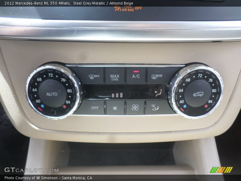 Steel Grey Metallic / Almond Beige 2012 Mercedes-Benz ML 350 4Matic