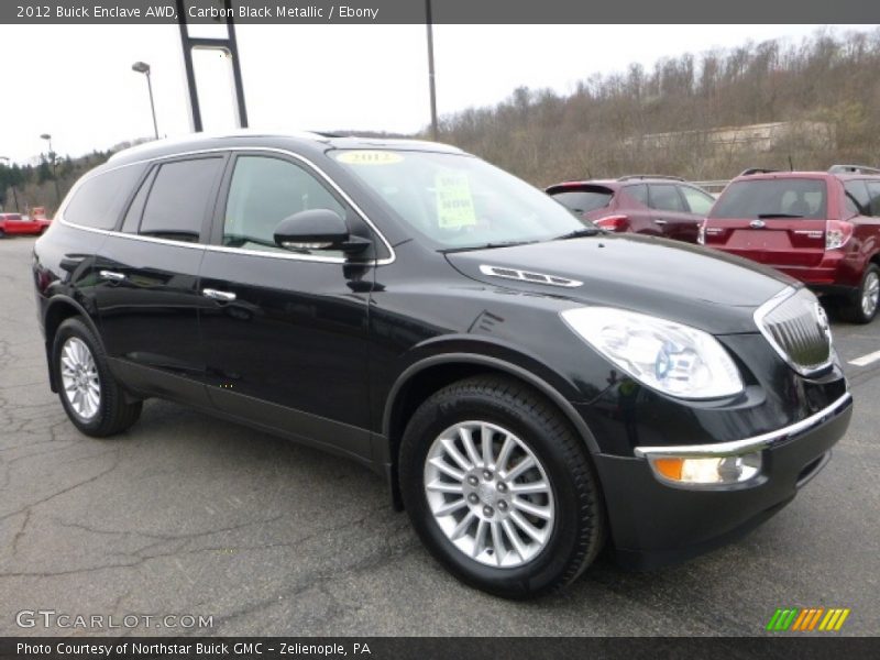 Carbon Black Metallic / Ebony 2012 Buick Enclave AWD