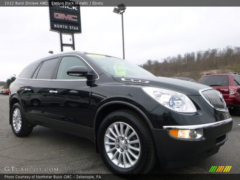 Carbon Black Metallic / Ebony 2012 Buick Enclave AWD