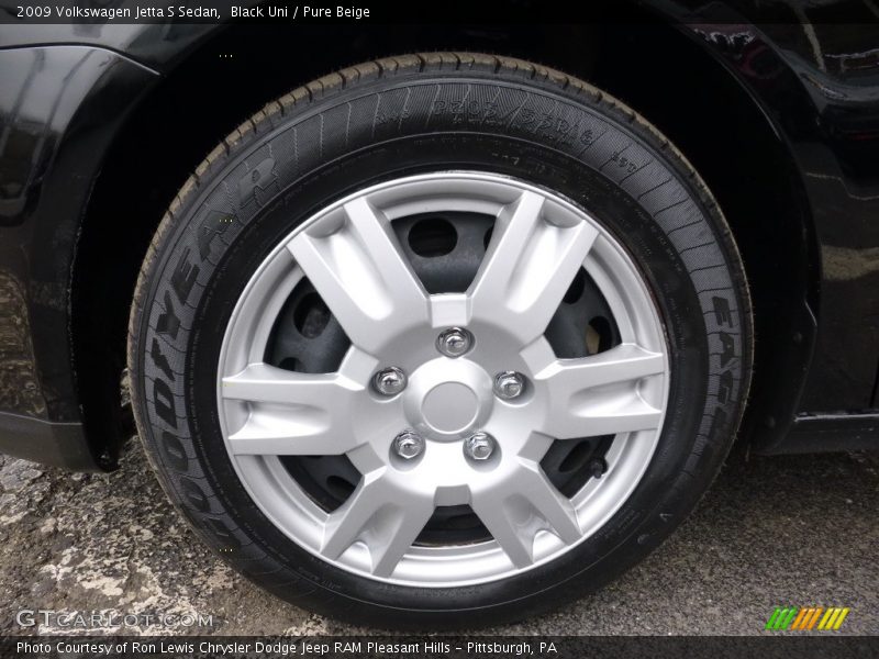 Black Uni / Pure Beige 2009 Volkswagen Jetta S Sedan