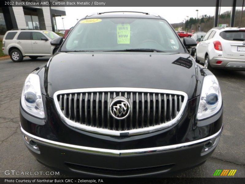 Carbon Black Metallic / Ebony 2012 Buick Enclave AWD