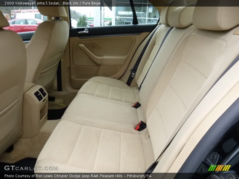 Black Uni / Pure Beige 2009 Volkswagen Jetta S Sedan