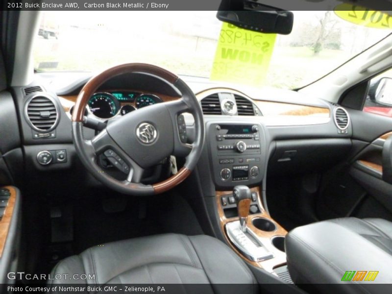 Carbon Black Metallic / Ebony 2012 Buick Enclave AWD