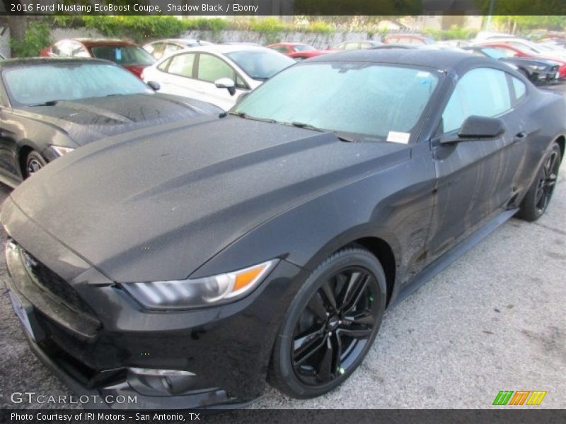 Shadow Black / Ebony 2016 Ford Mustang EcoBoost Coupe