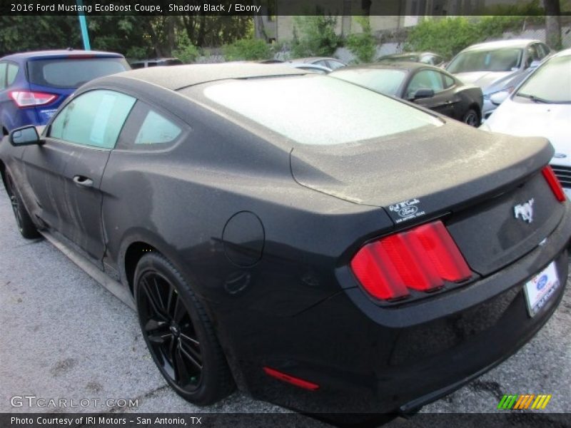Shadow Black / Ebony 2016 Ford Mustang EcoBoost Coupe